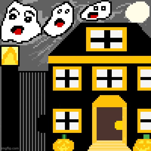 The Haunted House drawing I made last year | image tagged in haunted house,drawing,drawings,artwork,art,halloween | made w/ Imgflip meme maker