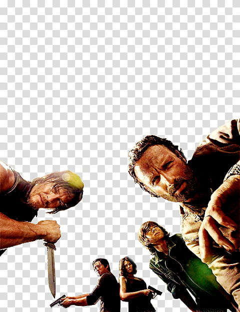 The walking dead in the round Blank Meme Template