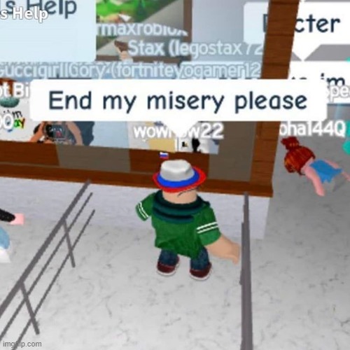 End my misery please Blank Meme Template