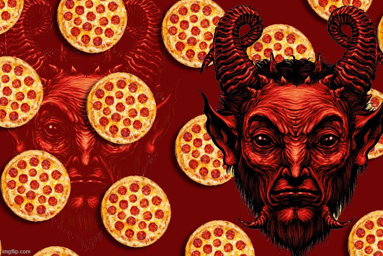 Did Satan have anything to do with #Pizzagate? Let's ask some insane righties | image tagged in pizzagate satan | made w/ Imgflip meme maker