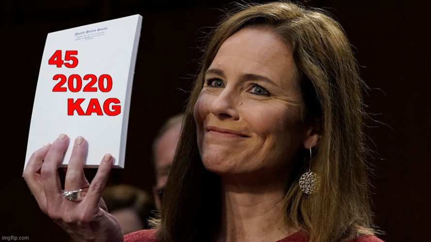 Amy Coney Barrett note pad. | 45      2020      KAG | image tagged in amy coney barrett note pad | made w/ Imgflip meme maker