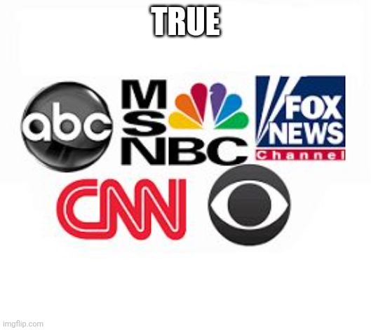 Media Lies | TRUE | image tagged in media lies | made w/ Imgflip meme maker