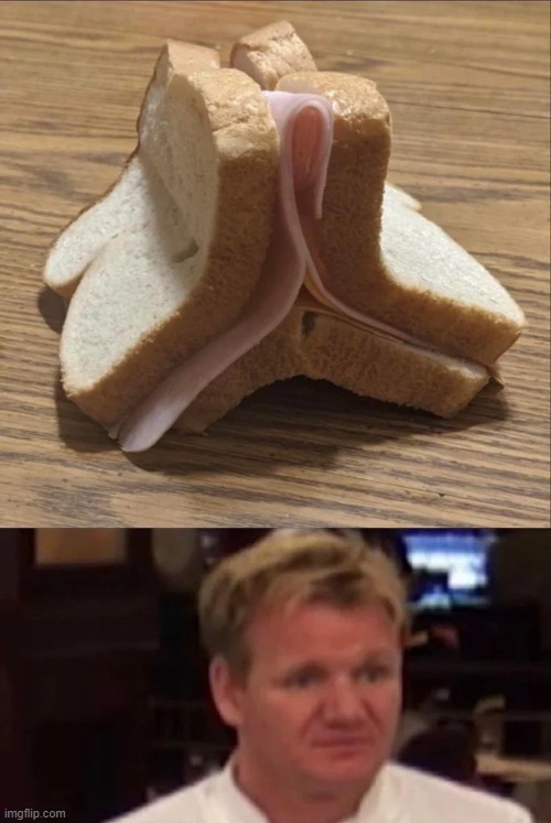 What would you call this? | image tagged in disgusted gordon ramsay,memes,funny,sandwich,gordon ramsay | made w/ Imgflip meme maker