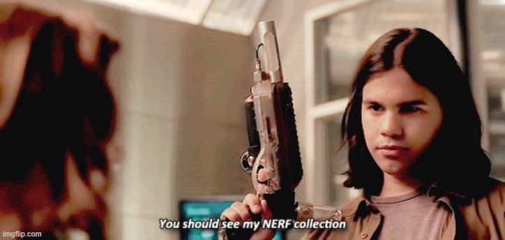 You should see my nerf collection | image tagged in the flash | made w/ Imgflip meme maker