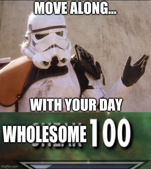 Move along sand trooper star wars | MOVE ALONG... WITH YOUR DAY | image tagged in move along sand trooper star wars | made w/ Imgflip meme maker