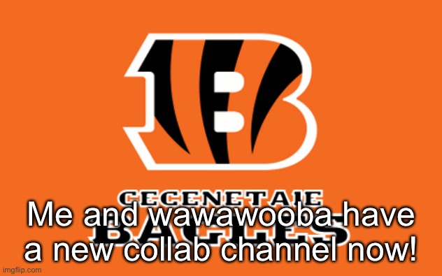 Link in comms | Me and wawawooba have a new collab channel now! | image tagged in back off wave | made w/ Imgflip meme maker