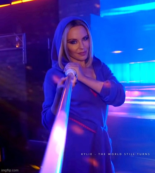 [Kylie the impaler] | image tagged in kylie light saber | made w/ Imgflip meme maker