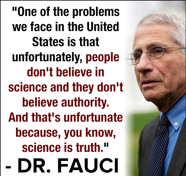 Dr. Fauci quote Blank Meme Template