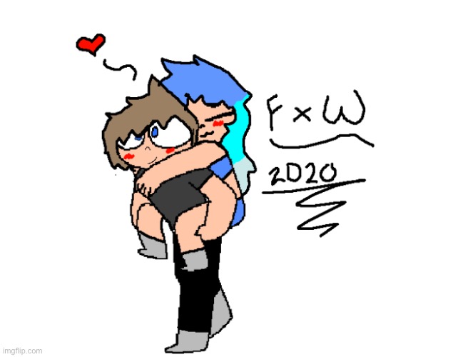 Adorable art made by clouddays | image tagged in i would do this to him ngl,dont even think about it wave | made w/ Imgflip meme maker