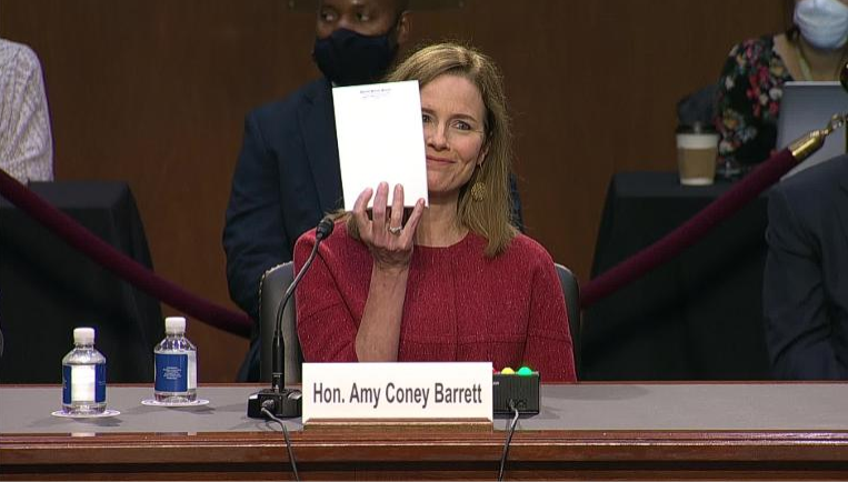 High Quality Amy Coney Barrett notes Blank Meme Template