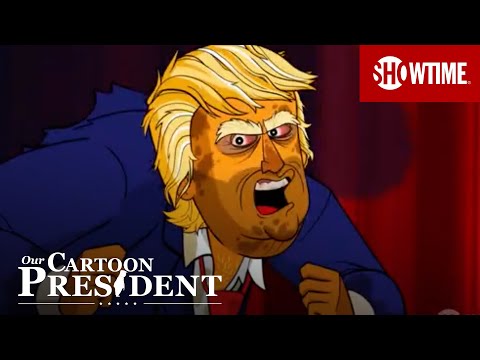 High Quality Angry cartoon Trump Blank Meme Template