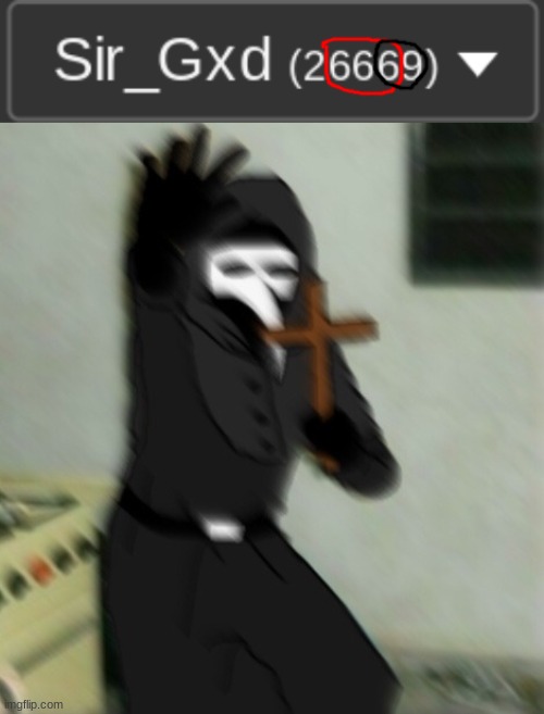 ive been cursed | image tagged in scp 049 with cross | made w/ Imgflip meme maker