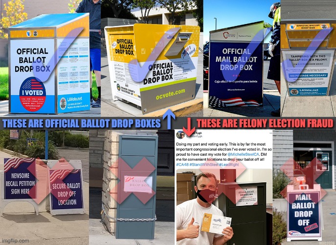 Committing Election Fraud To Own The Libs | image tagged in politics,election fraud,2020 elections,california,gop hypocrite,vote by mail | made w/ Imgflip meme maker