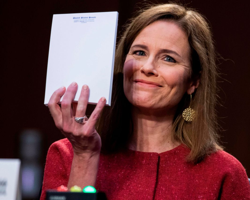 High Quality Amy Coney Barrett notepad Blank Meme Template