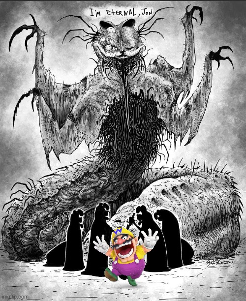 Wario dies from Gorefield.mp3 | image tagged in wario,wario dies,gorefield,memes | made w/ Imgflip meme maker