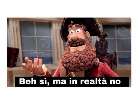 High Quality Beh sì ma in realtà no Blank Meme Template