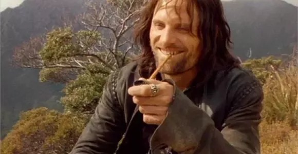 Aragorn smoking Blank Meme Template