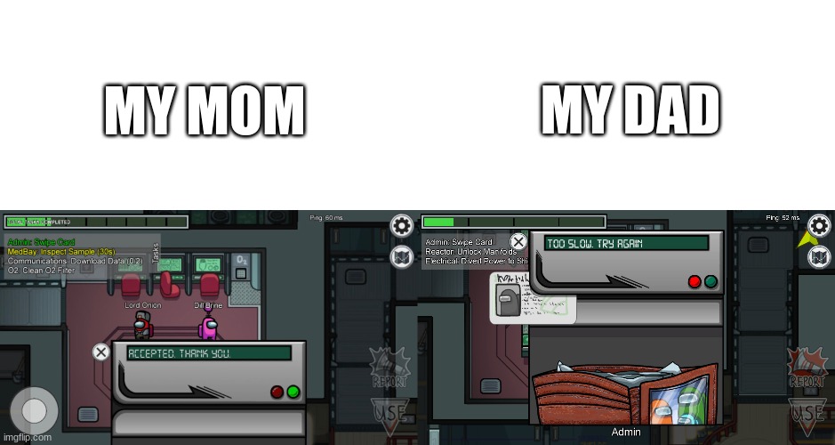 Image Title | MY DAD; MY MOM | image tagged in image | made w/ Imgflip meme maker