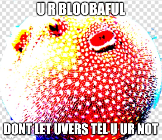 bob 2 | U R BLOOBAFUL; DONT LET UVERS TEL U UR NOT | image tagged in politics | made w/ Imgflip meme maker