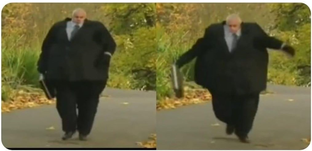 Fat man in suit Blank Meme Template
