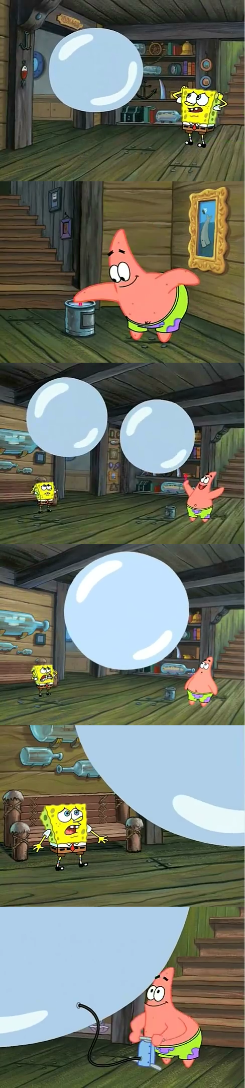 Spongebob Paint Bubble Blank Meme Template
