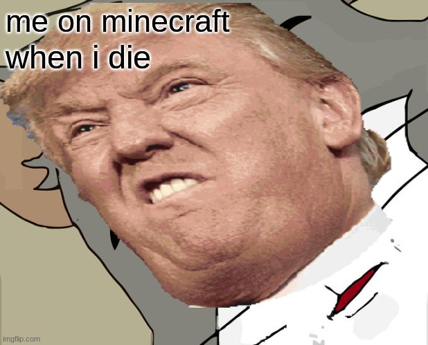 me on minecraft; when i die | image tagged in funny memes | made w/ Imgflip meme maker