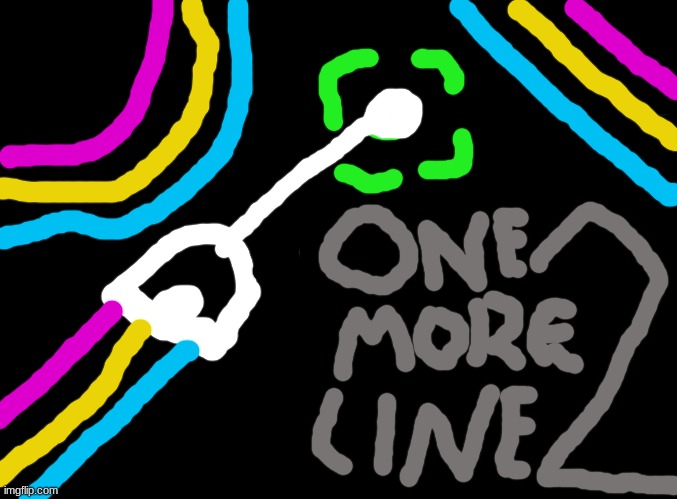 Fanmade "One More Line 2" Logo | image tagged in fan art | made w/ Imgflip meme maker