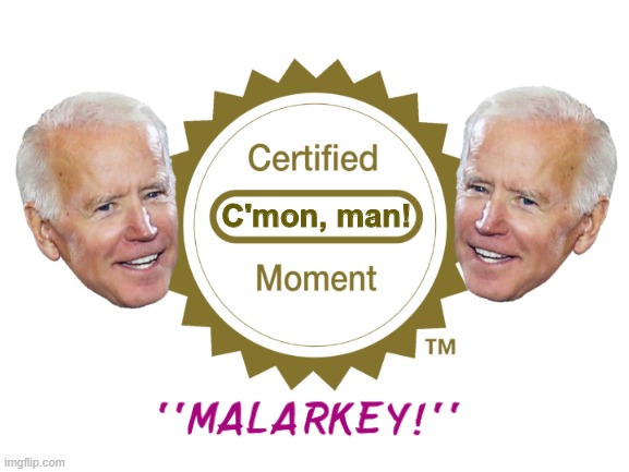 Good for any of Biden's certifiable gaffes. | C'mon, man! | made w/ Imgflip meme maker