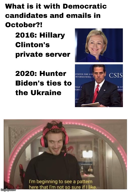 October means it’s email time for the Democrats | image tagged in democrats,joe biden,hunter biden,stupid liberals,liberal logic | made w/ Imgflip meme maker