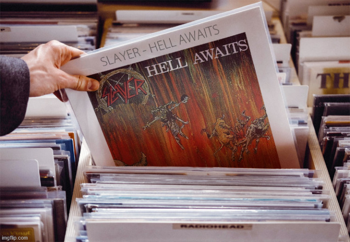 Slayer - Hell Awaits | image tagged in memes,slayer,hell awaits | made w/ Imgflip meme maker