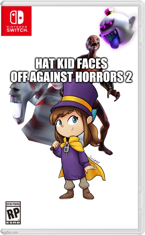 HAT KID FACES OFF AGAINST HORRORS 2 | image tagged in hat kid,a hat in time,the legend of zelda,xcom,luigi's mansion,king boo | made w/ Imgflip meme maker
