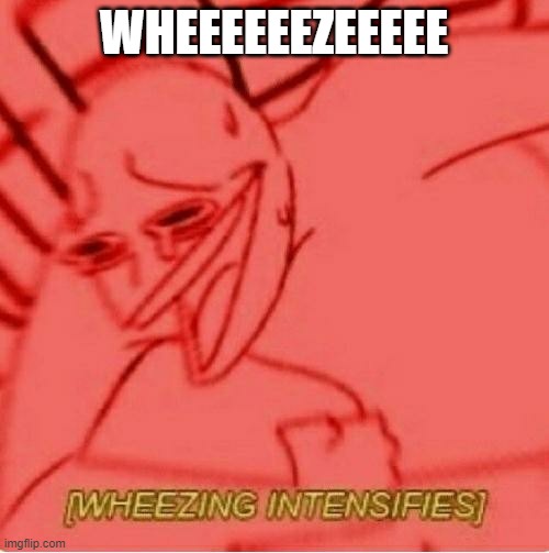 Wheeze | WHEEEEEEZEEEEE | image tagged in wheeze | made w/ Imgflip meme maker