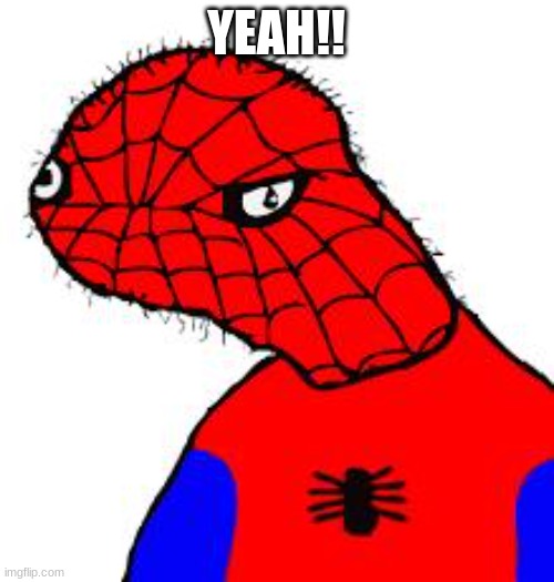 Spooderman | YEAH!! | image tagged in spooderman | made w/ Imgflip meme maker