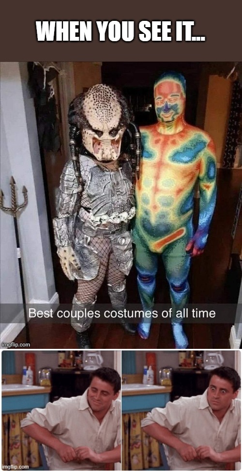 Did not see that coming...lol | WHEN YOU SEE IT... | image tagged in joey from friends,funny,memes_overload | made w/ Imgflip meme maker
