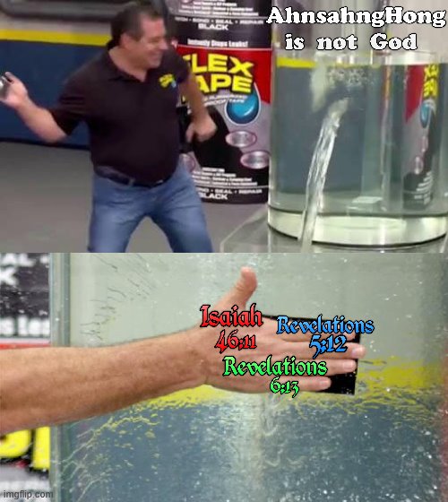 If any man says there's Christ, don't believe it, Man is the keyword. You must only go by the Bible | image tagged in flex tape,jesus,jesus christ,billy mays,bible,christianity | made w/ Imgflip meme maker