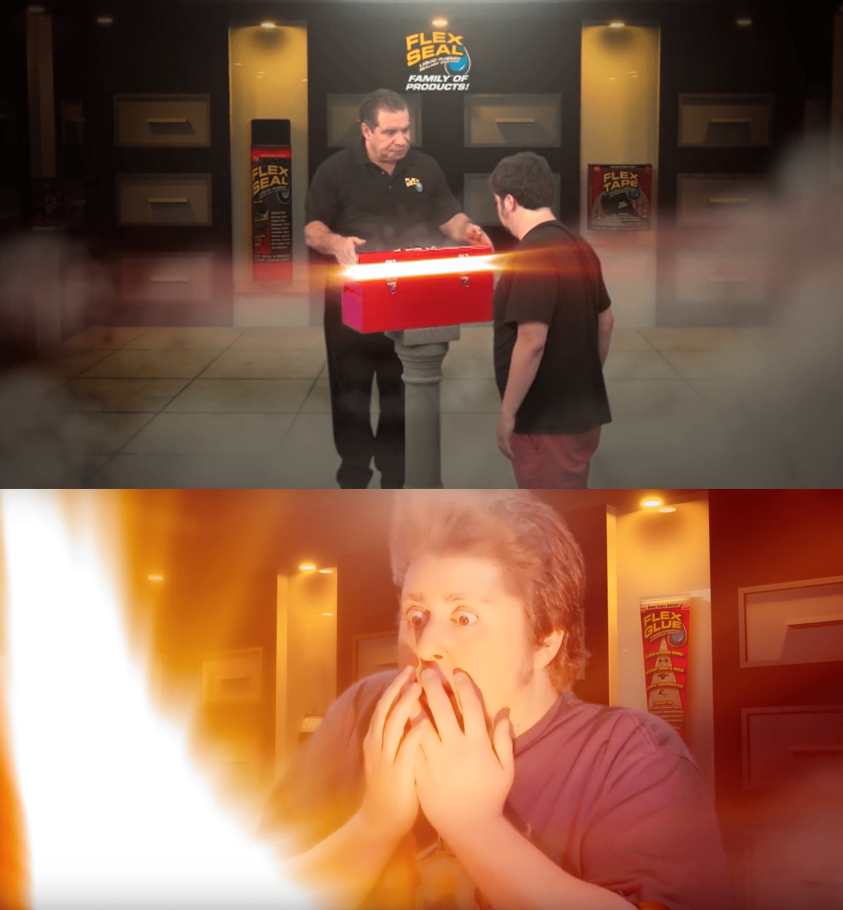 High Quality Phil Swift giving a gift Blank Meme Template