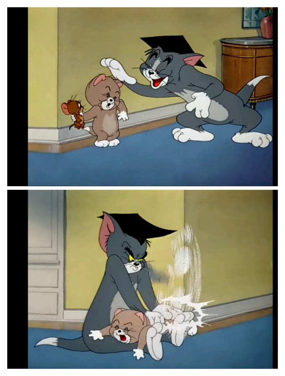 High Quality Tom and Jerry meme Blank Meme Template