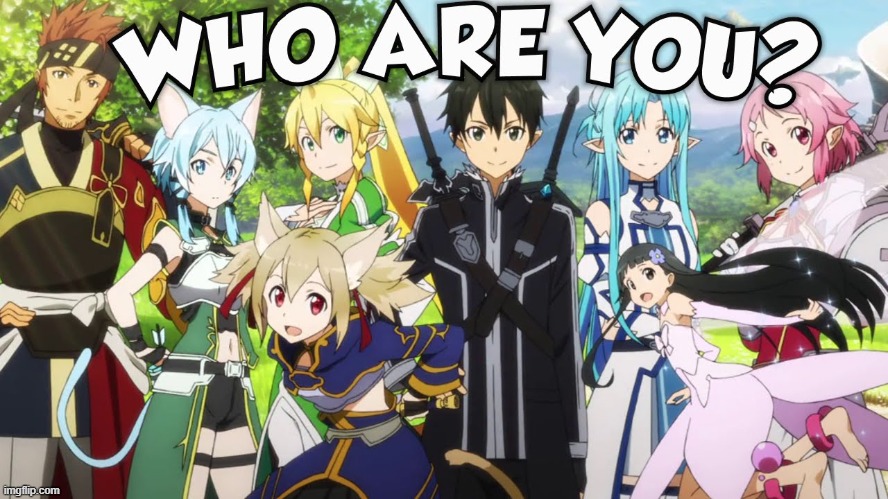 image tagged in sword art online | made w/ Imgflip meme maker