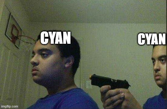 CYAN CYAN | made w/ Imgflip meme maker