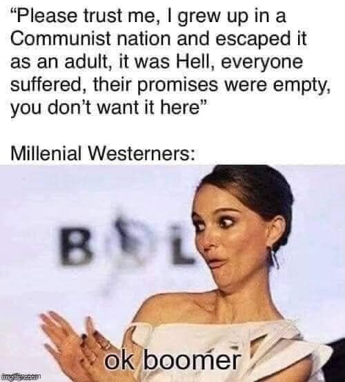 yeah millennial communists actually you should listen to them on this | image tagged in repost,leftists | made w/ Imgflip meme maker