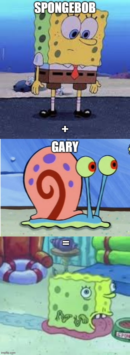 Spongebob gary | image tagged in memes,spongebob,cursed image,disturbing | made w/ Imgflip meme maker