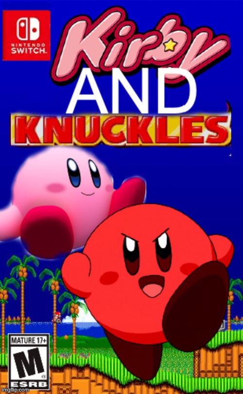 Kirby and knuckles | image tagged in kirby,knuckle | made w/ Imgflip meme maker