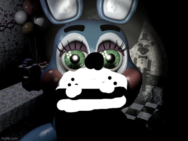 FNAF 2 toy Bonnie  | image tagged in fnaf 2 toy bonnie | made w/ Imgflip meme maker