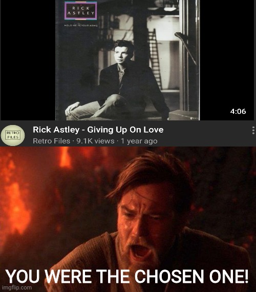 WHY RICK? | YOU WERE THE CHOSEN ONE! | image tagged in memes,you were the chosen one star wars | made w/ Imgflip meme maker