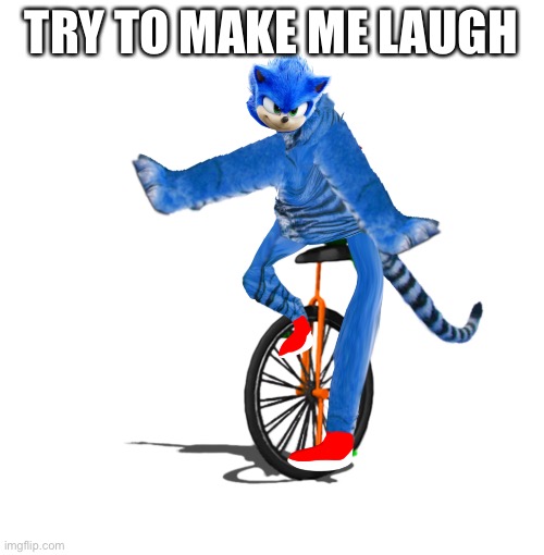 Dat boi sonictiger | TRY TO MAKE ME LAUGH | image tagged in dat boi sonictiger | made w/ Imgflip meme maker