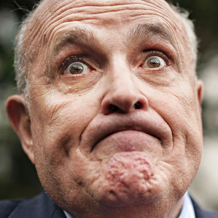 Giuliani's head about to explode Blank Meme Template