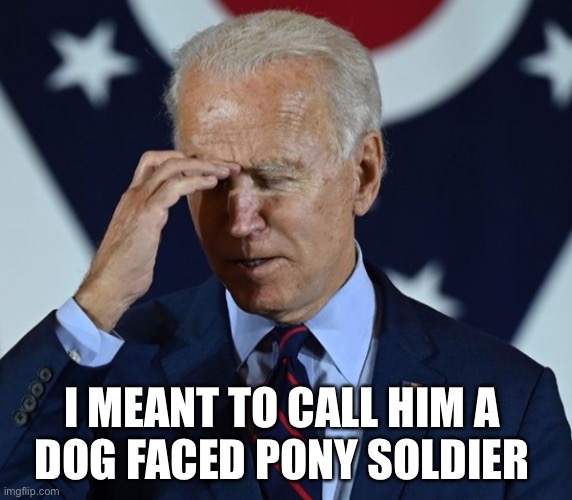 I MEANT TO CALL HIM A 
DOG FACED PONY SOLDIER | made w/ Imgflip meme maker