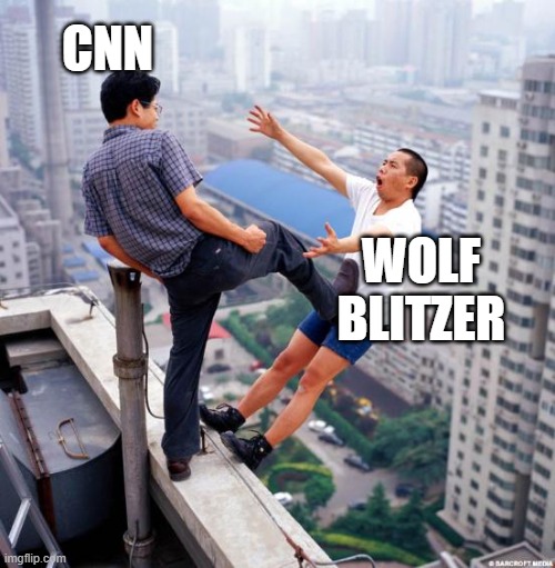 Gtfo | CNN WOLF BLITZER | image tagged in gtfo | made w/ Imgflip meme maker
