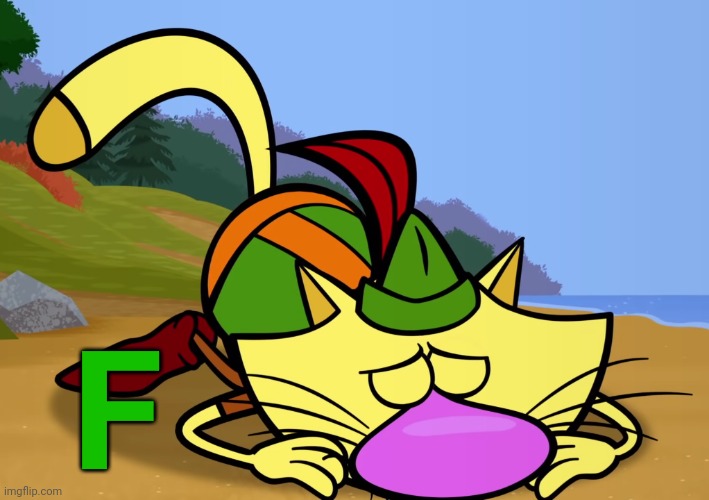 Nature Cat Feeling Down | F | image tagged in nature cat feeling down | made w/ Imgflip meme maker
