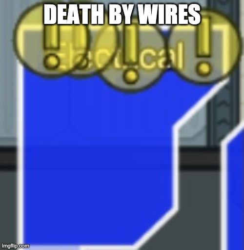 among us meme | DEATH BY WIRES | image tagged in among us meme | made w/ Imgflip meme maker
